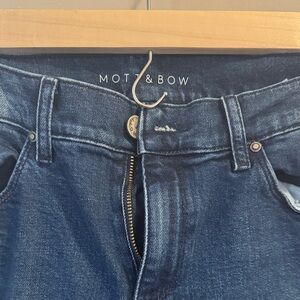 Mot & Bow Women's Boyfriend Jeans - Dark Blue